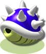 Artwork of a Spiny Shell, from Mario Kart: Super Circuit.