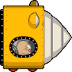 Mario & Luigi: Bowser's Inside Story sprite of one of the Monty Bros. in the drill machine