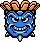 Blue face