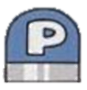 A Blue P-Switch in Super Mario Bros. 3.