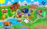 The 2004 camp, with "DK Jungle" in the upper left
