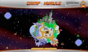 2006 camp, with a Mario section and various viruses in the corner