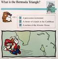A Mario Quiz Card about the Bermuda Triangle