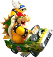 Bowser, holding a Spiny Shell in Mario Kart Wii.