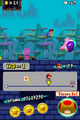 A Cheep-Chomp trying to eat Mario in New Super Mario Bros.