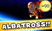 Earth seen in Diddy Kong's Albatross animation in Mario Golf: World Tour