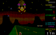 Gameplay of the Sharp X1 version.
