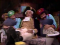 Mario and Luigi sleeping next to George Washington