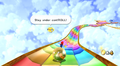 Mario rolling in Rolling Gizmo Galaxy