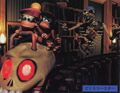 Artwork of Kackle chasing the Kongs