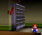 A chair hurling itself towards Mario in Super Mario 64