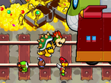 Bowser's encounter with the Fawful Express in Mario & Luigi: Bowser's Inside Story