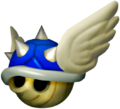 The Spiny Shell's appearance in Mario Kart: Double Dash!! and Mario Kart DS.