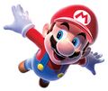 Mario soaring