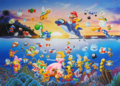 Artwork used for a Mario puzzle.