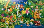 Artwork used for a Mario puzzle