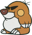 A Mega Mole from Super Mario World