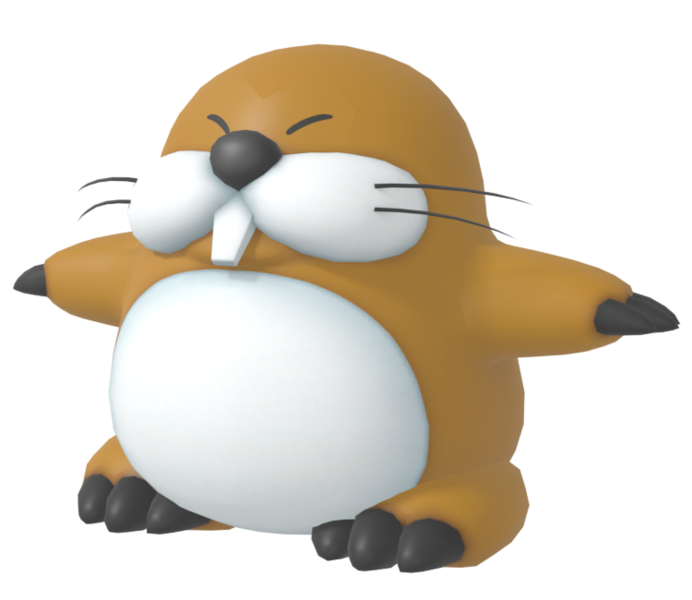File:Mega Monty Mole Mario Party 10 Model.png