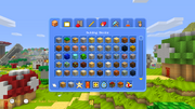 The item interface in Super Mario Mash-up
