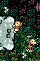Super Mario World 2: Yoshi's Island screenshot showing both color variants of Grinder