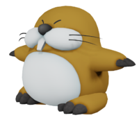 Monty Mole Super Mario Party model.png