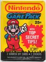 Unopened Nintendo Game Packs showing Mario and Princess Toadstool respectively