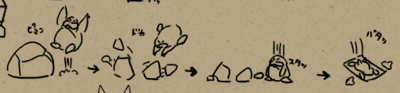 Origami Monty Mole concept art.png