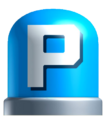 A P-Switch from New Super Mario Bros. 2.