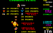 A list of characters that appear in the game.