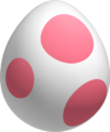 A pink Yoshi egg (New Super Mario Bros. Wii)