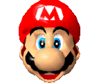 Animation from the title screen of Super Mario 64