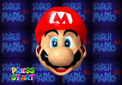 Mario's face in Super Mario 64's title screen