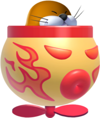 SMM3DS Monty Mole in Fire Koopa Clown Car.png