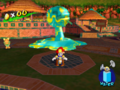 A Polluted Piranha Plant variant with the electric goop texture assigned to it, in Sirena Beach