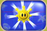 A Shine Sprite appearing in the Isle Delfino welcome video
