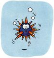 An Urchin's artwork in Super Mario World.