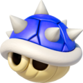 Artwork of a Spiny Shell in Mario Kart 8.