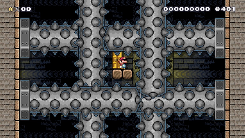 File:Super Mario Maker - Screenshot - SMW Ghost House - Skewer.png