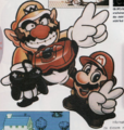 Artwork of Wario and Mario with a Virtual Boy