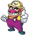 Artwork of Wario giving a thumbs up