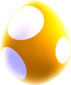 A Bulb Baby Yoshi egg (New Super Mario Bros. U)