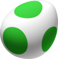 Artwork of a Yoshi egg on a tilt
